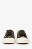 Fendi Brown Zucca 'Domino' Sneakers Size 8