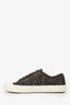 Fendi Brown Zucca 'Domino' Sneakers Size 8