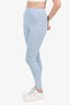 Givenchy Blue Cotton Jacquard Pattern Leggings Size XS
