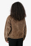 Miu Miu 2024 Brown Velvet Washed Jacket Size 40