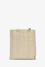 Prada Taupe Leather Crinkle Effect Small Tote Bag