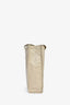 Prada Taupe Leather Crinkle Effect Small Tote Bag