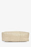 Prada Taupe Leather Crinkle Effect Small Tote Bag