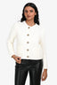 Ba&sh White Cotton Button Down 'Lady' Cardigan Size 1