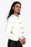 Ba&sh White Cotton Button Down 'Lady' Cardigan Size 1