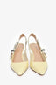 Christian Dior Ivory Patent J'adior Slingback Heels Size 35.5