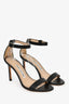 Manolo Blahnik Black Leather Heeled Sandals Size 36