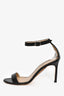 Manolo Blahnik Black Leather Heeled Sandals Size 36