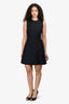 Christian Dior Black Gold Hardware Detail Short Dress Size 8