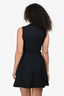 Christian Dior Black Gold Hardware Detail Short Dress Size 8