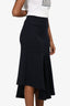 Marni Navy Cotton Flared Midi Skirt Size 38