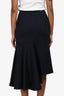Marni Navy Cotton Flared Midi Skirt Size 38