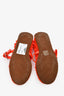 Alaia Red Beaded Ballet Flats Size 36.5