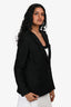 Pre-Loved Chanel™ Black Cotton Blend Tweed Blazer Size 38
