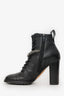 Jimmy Choo Black Leather Jewel 'Cruz' Combat Boots Size 37