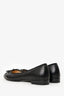 Prada Black Leather/Patent Cap-Toe Bow Ballet Flats Size 37