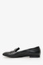 Pre-Loved Chanel™ Black Leather CC Loafers Size 37.5