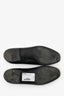 Pre-Loved Chanel™ Black Leather CC Loafers Size 37.5