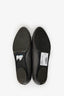 Pre-Loved Chanel™ Black/Grey Embossed Leather CC Ballet Flats Size 37