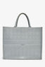 Christian Dior 2020 Grey Cannage Jacquard Large Book Tote