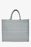 Christian Dior 2020 Grey Cannage Jacquard Large Book Tote