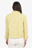 Pre-Loved Chanel™ 21C Yellow Tweed Fringe CC Button Jacket Size 38