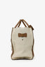 Celine Brown/Taupe Leather Mini Luggage Tote