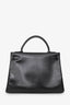 Hermès 2010 Black Box Leather So Black Kelly 32