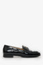Pre-Loved Chanel™ Black Patent Leather CC Loafers Size 36.5