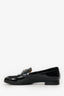 Pre-Loved Chanel™ Black Patent Leather CC Loafers Size 36.5