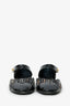 Pre-Loved Chanel™ Black Tweed CC Turn lock Mary Jane Ballet Flats Size 36