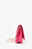 Pre-Loved Chanel™ 22P Pink Quilted Lambskin Pearl Wallet on Chain