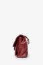 Pre-Loved Chanel™ 2016-17 Burgundy Leather/Python Urban Mix Flap Bag