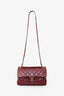 Pre-Loved Chanel™ 2016-17 Burgundy Leather/Python Urban Mix Flap Bag