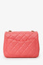 Pre-Loved Chanel™ 2021 Pink Quilted Lambskin Mini Square Pearl Crush Flap Bag