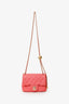 Pre-Loved Chanel™ 2021 Pink Quilted Lambskin Mini Square Pearl Crush Flap Bag