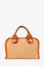 Pre-Loved Chanel™ 2014-15 Orange Canvas Deauville Mini Bowling Bag