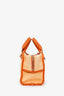 Pre-Loved Chanel™ 2014-15 Orange Canvas Deauville Mini Bowling Bag