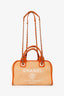 Pre-Loved Chanel™ 2014-15 Orange Canvas Deauville Mini Bowling Bag