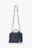 Pre-Loved Chanel™ 2018 Navy Caviar Medium Filigree Vanity Case Bag