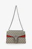 Gucci Brown/Red GG Supreme Monogram Medium Dionysus Shoulder Bag
