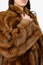 Vintage Brown Sable Fur Coat Estimated Size S