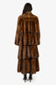 Vintage Brown Sable Fur Coat Estimated Size S