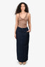 Theory Navy Denim Maxi Skirt Size 25