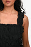 Maje Black Ruffled Sleeveless Cropped Top Size 2