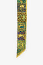 Hermès Yellow/Green Silk Graphic Print Twilly