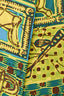 Hermès Yellow/Green Silk Graphic Print Twilly