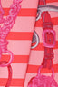 Hermès Pink/Red Silk Graphic Print Twilly