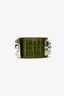 Hermès 2010 Green Shiny Alligator Collier de Chien Bracelet
