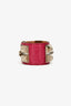Hermès 2010 Pink Shiny Alligator Collier de Chien Bracelet